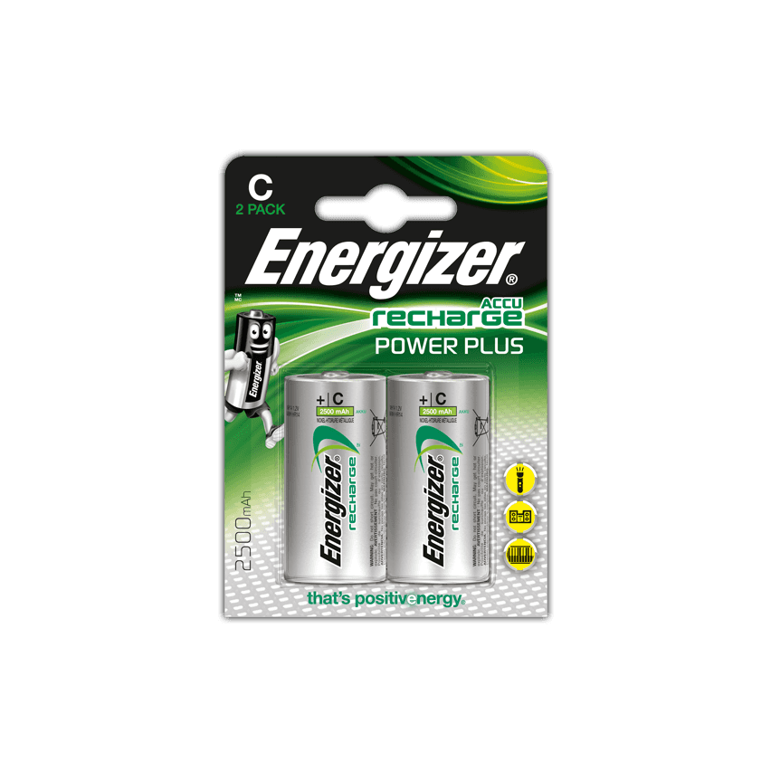 EN13 ENERGIZER C HR14 2500MAH 2PCS POWER PLUS C WIEDERAUFLADBARE BATTERIEN