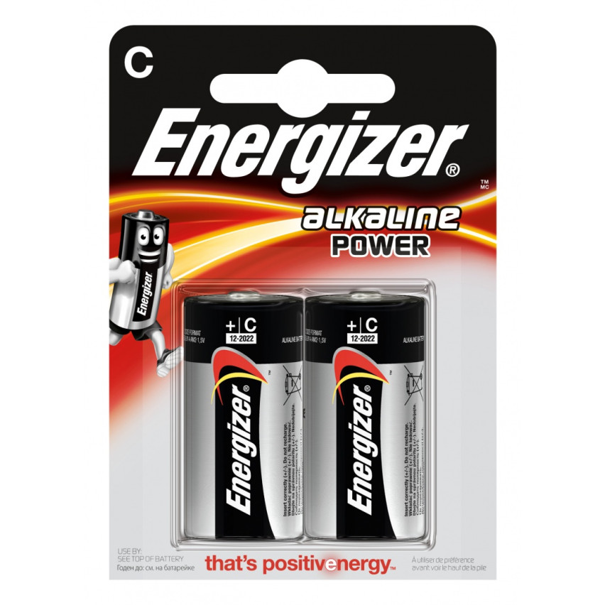 EN3 2x ENERGIZER Alkalická napájecí baterie LR14 C R14 1,5V