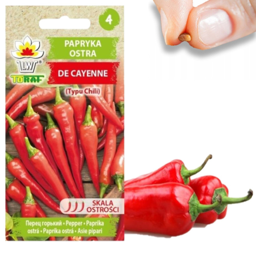 W1137 DE CAYENNE PÁLIVÁ CHILLI SEMÍNKA PIKANTNÍ 0,5G