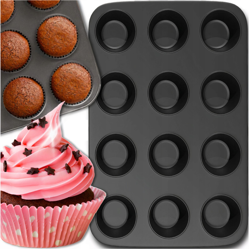 TG66027 MUFFIN BLACHA BAKER FÜR 12 antihaftbeschichtete Cupcakes