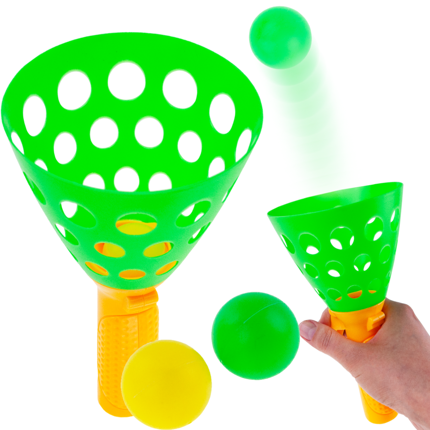 IM007 GESCHICKLICHKEITSSPIEL BALL LAUNCHER BALL FANG BALL FÜR KINDER SPIELE