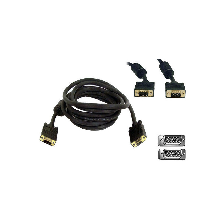 TV1 D-SUB FULL HD VGA SVGA KABEL 10 m prodlužovací kabel