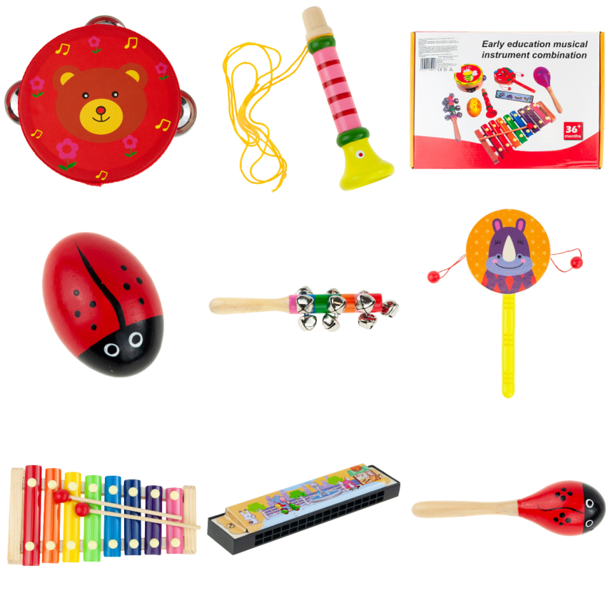 KSL706389 HOLZINSTRUMENTENSET FÜR KINDER ZIMBELN