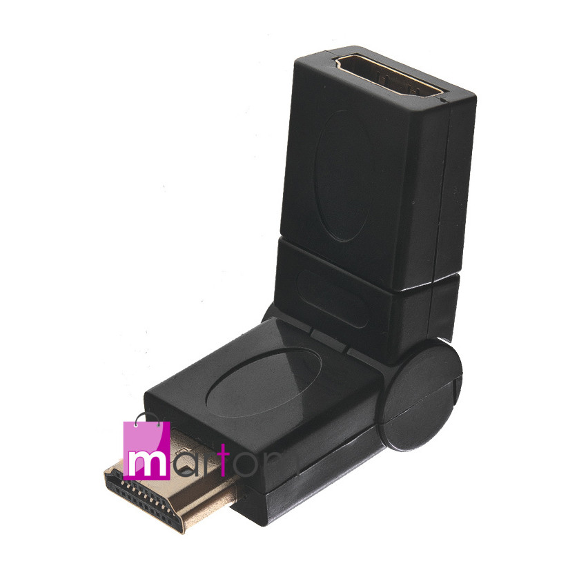 CC25 OTOČNÝ ADAPTÉR 360 HDMI ZLATÝ