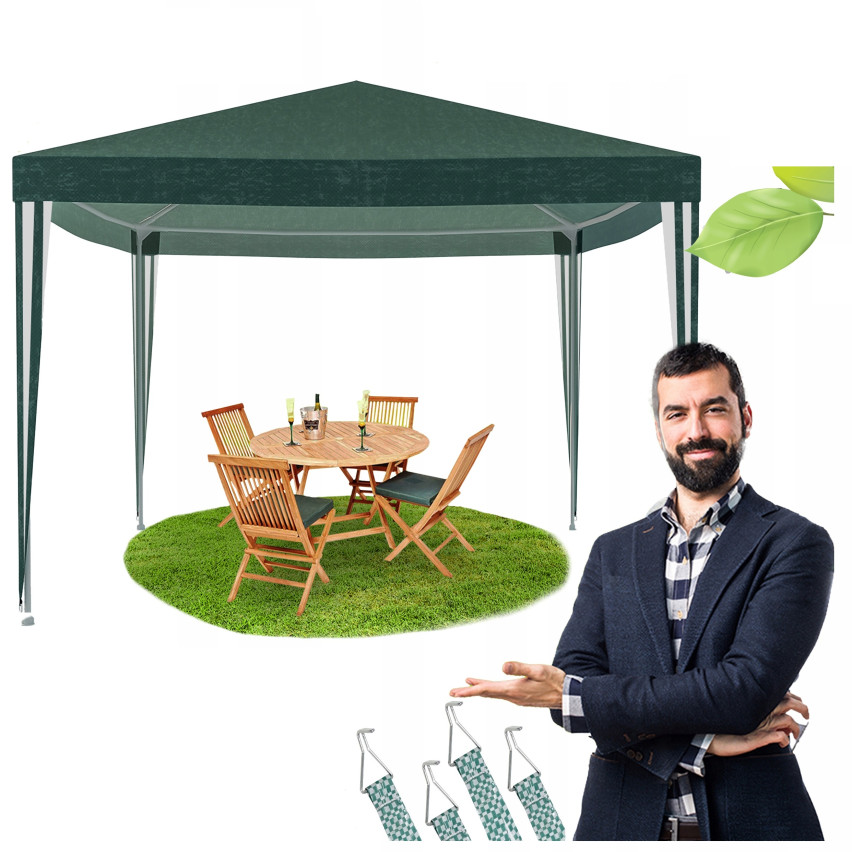 TG77593-1 PAVILLON PAVILLON KOMMERZIELLEN GARTEN PARTEI ZELT KOMMUNION 3X3X2.5M