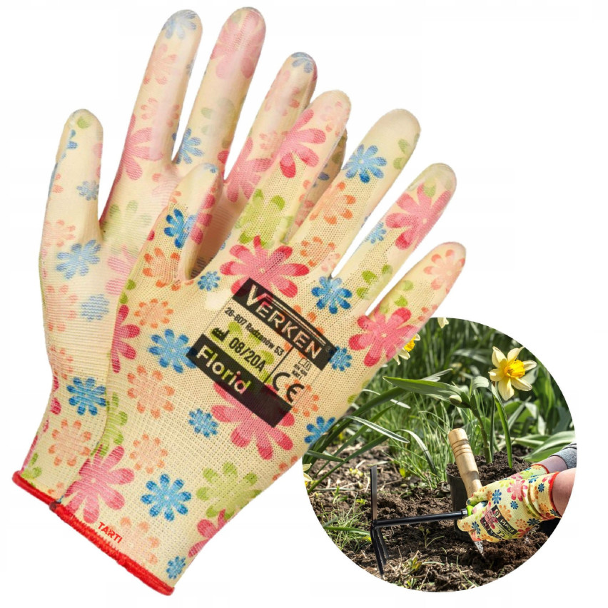 RZ638 GARTENARBEITSHANDSCHUHE FLORID SCHUTZHANDSCHUHE R. 7