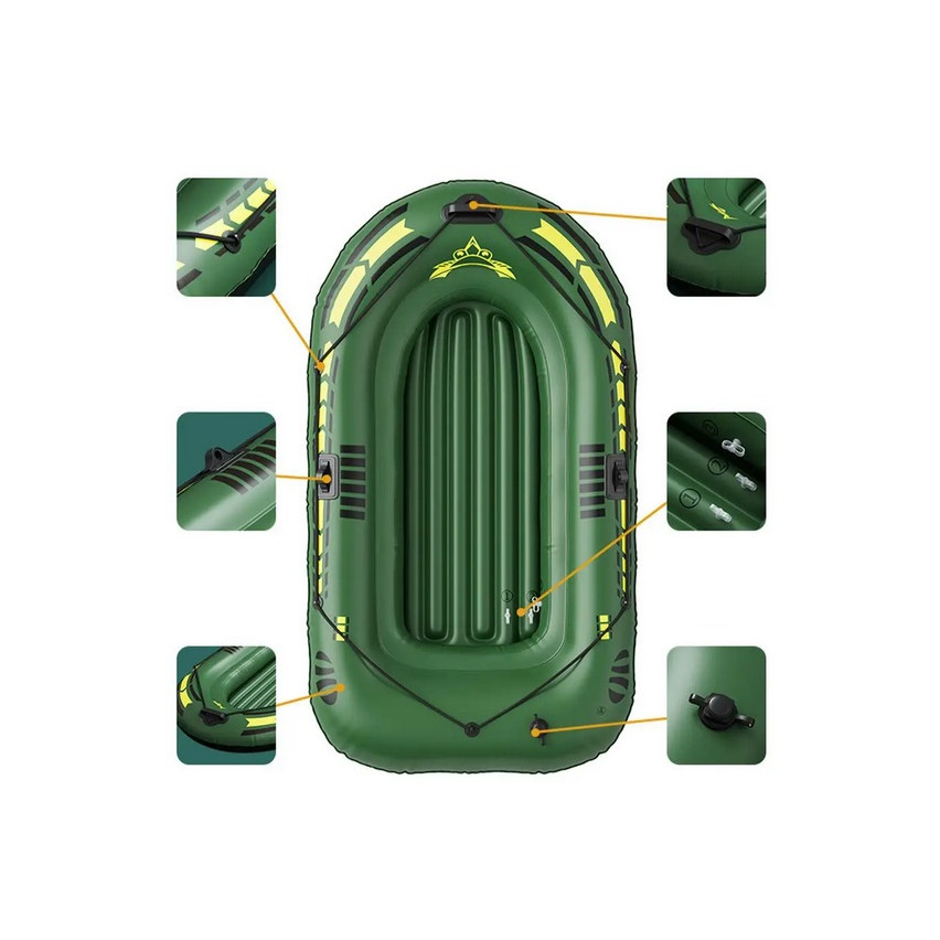 TG77792 BOOT SCHWIMMEN PONTON 1 PERSON PUMPE PADDELT ANGELN FÜR DIE FISCHEREI