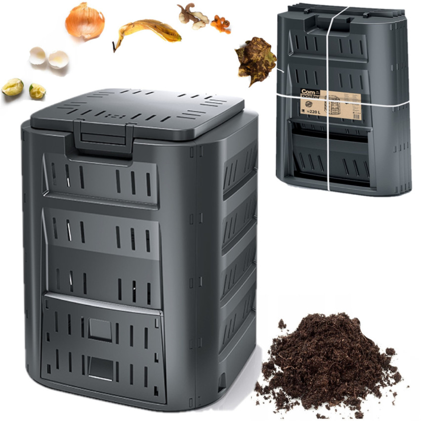 IKL320C GARDEN COMPOSTER 320L CLOSED SOLID COMPOST Frostsicherer Dünger