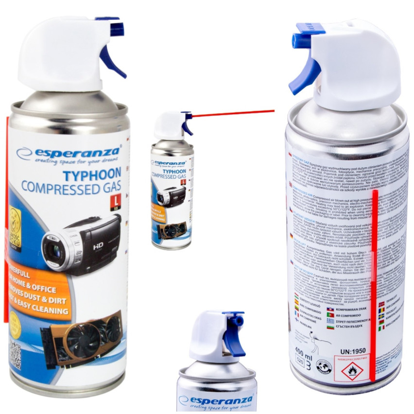ES338 STLAČENÝ VZDUCH 400ML SPREJ - ES120 PISTOLE ESPERANZA
