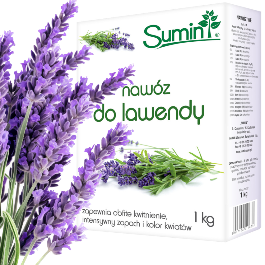 SUM13 Dünger für Lavendel, Sumin Dünger 1kg, reiche Blüte, reiche Zusammensetzung, Düngung Lavendel