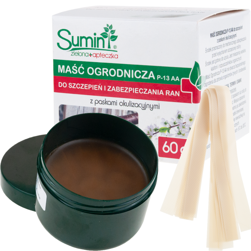 SUM24 Gartenbausalbe P-13 AA 60g, Pfropf- und Schnittpflanzen, Sumin, für Pfropfwunden, + Streifen