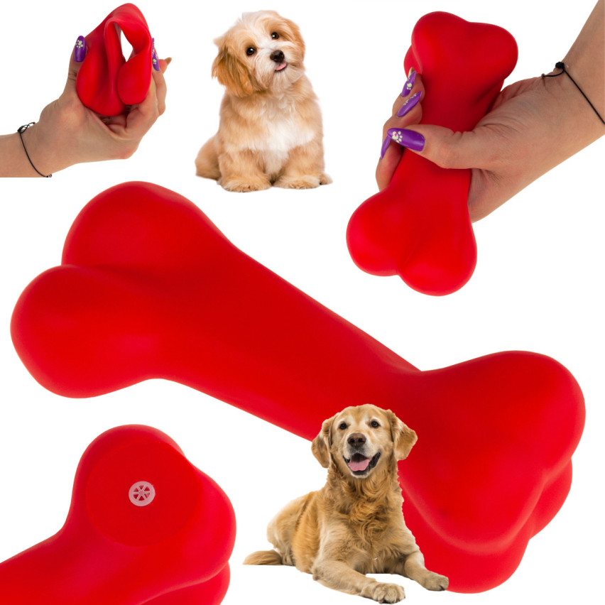 TG56080 Žvýkací kostka s pískátkem DOG TOY