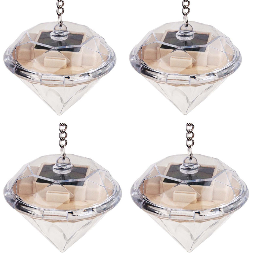 TG60449 DIAMOND GARDEN SOLAR LAMP DECORATIVE DIAMONDS sada 4 přívěsků