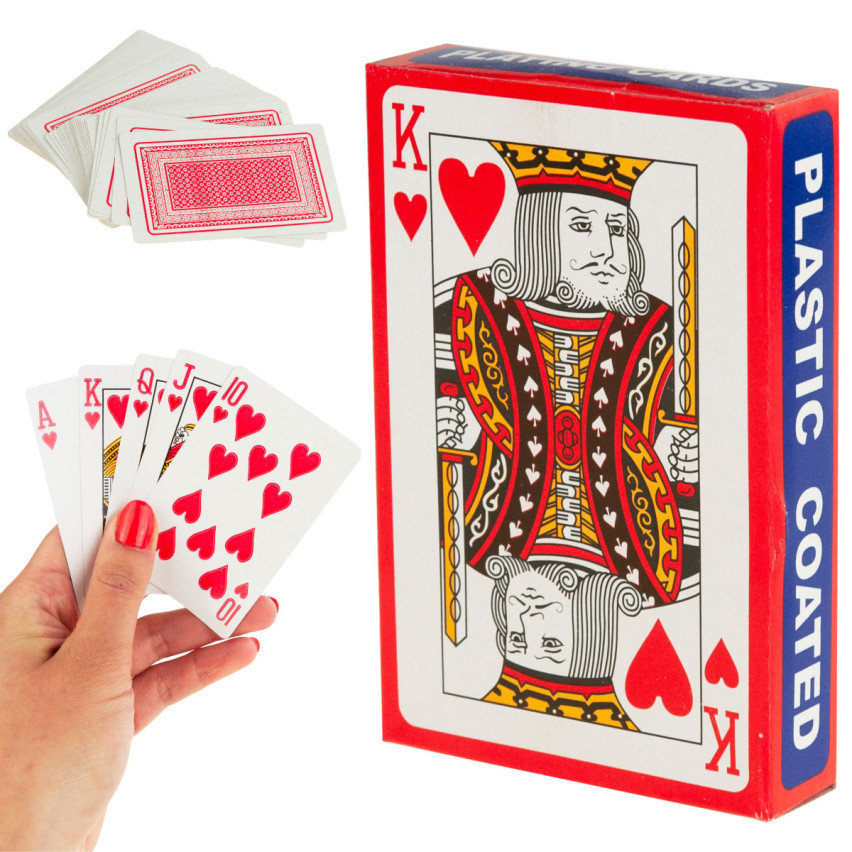 TG64679 POKER SPIELKARTEN DECK VON BESCHICHTETEN KARTEN SET VON 54 PCS. TRADITIONELL