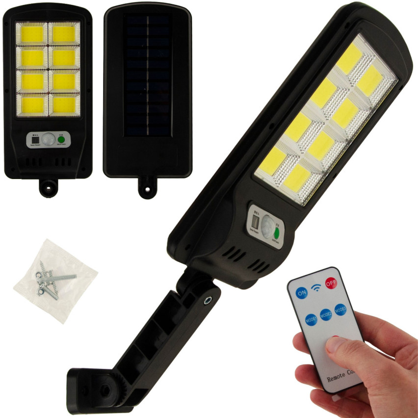 TG64681 SOLAR 120led LED pouliční lampa + dálkové ovládání