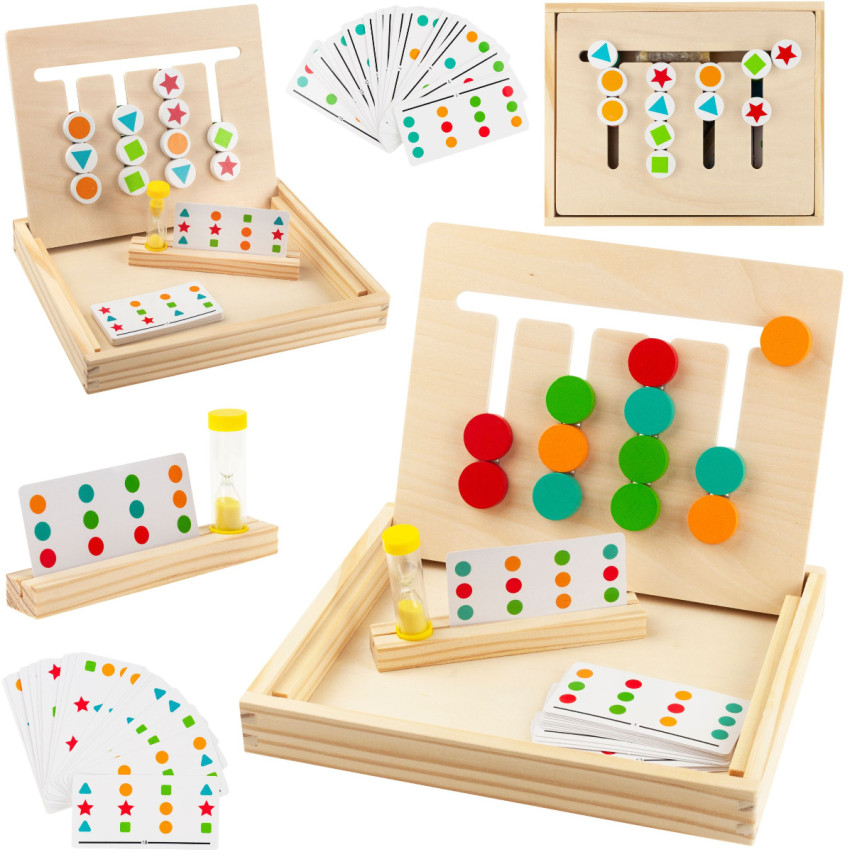 TG67008 HOLZ SORTIERER LERNEN FARBEN FORMEN SPIEL