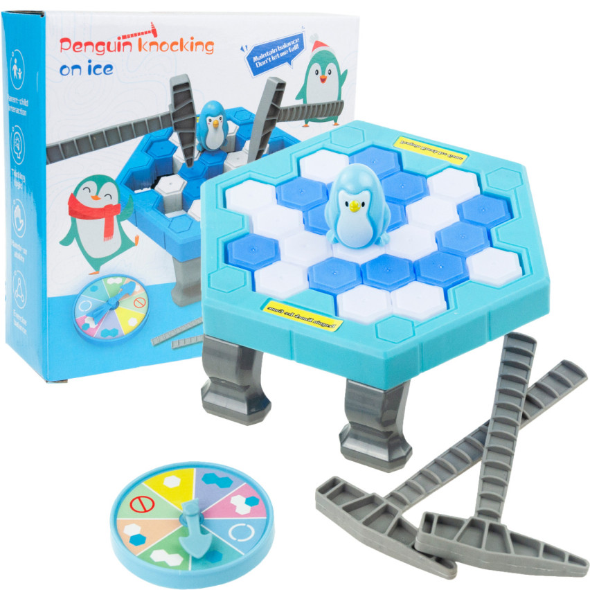 TG71161 PENGUINS FAMILY ARCADE GAME ICE BREAKING LEDOVÁ PAST S TUČŇÁKY