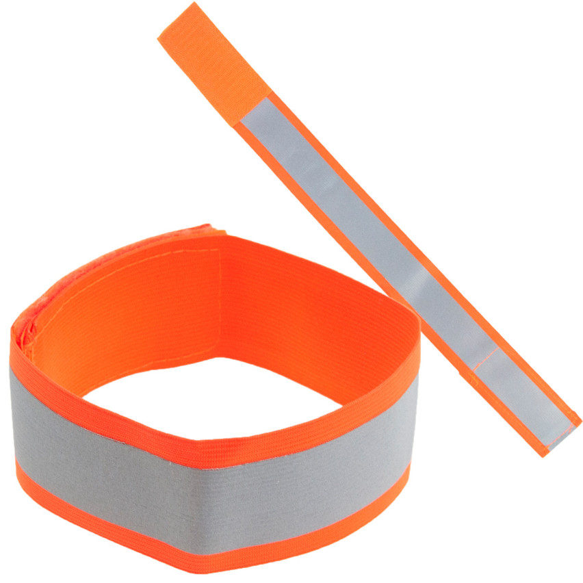 TG71299-2 ORANGE REFLEKTIERENDE ARMBINDE FÜR LAUFRAD ARM KLETTVERSCHLUSS