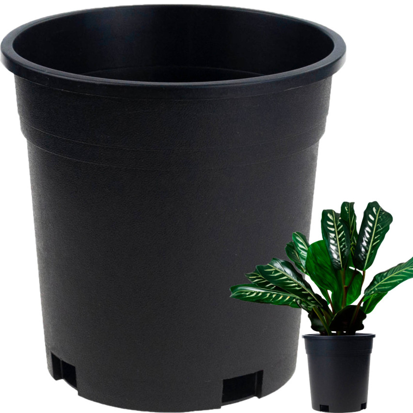 TG72940 PRODUCTION POT HIGH P14 1,5L KULATÝ KVĚTINÁČ NA SAZENICE S OKRAJEM 14X14CM