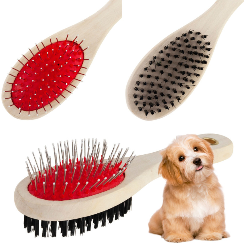 TM-00428 DOG CAT DUAL-SIDED BRUSH zum Kämmen der Haare