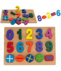 TG50034 ZAHLEN HOLZKLÖTZE ZÄHLPUZZLE ZAHLEN PUZZLES