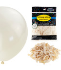 TG53243-4 LUFTBALLONS 100PCS PERLE WEISS HOCHZEIT KOMMUNION GEBURTSTAG
