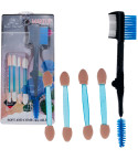 TG56470 AUGE MAKE-UP PINSEL SCHATTEN AUGENBRAUEN WIMPERN SET