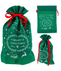 TG61382-1 WEIHNACHTSGESCHENK TASCHE GESCHENK TASCHE ECO WRAP GRÜN