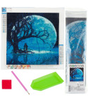 TG64203-16 DIAMANT-STICKEREI MALEREI 3D MOND
