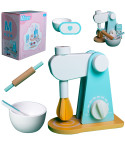 TG67006 HRAČKA KUCHYŇSKÝ ROBOT DŘEVĚNÝ MIXÉR PRO DĚTI AGD KIT PŘÍSLUŠENSTVÍ