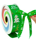TG74288-1 SCHLEIFENBAND DEKORATION WEIHNACHTEN DEKORATION GESCHENK KRANZ 2,7M