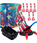 TG77431 SPIELZEUG-RAKETENWERFER SCHAUMSTOFFRAKETE MIT PUMPE FÜR KINDER